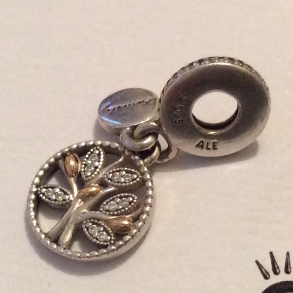 Pandora Family Tree charm two tone 14K gold and silver - Picture 5 of 5